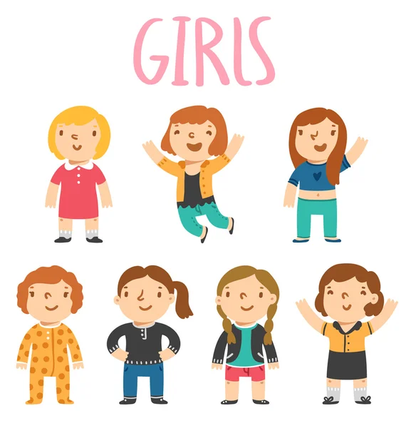 Дівчата — стоковий вектор