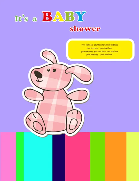 Projeto bonito do chuveiro do bebê. ilustração vetorial —  Vetores de Stock
