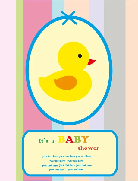 Projeto bonito do chuveiro do bebê. ilustração vetorial —  Vetores de Stock