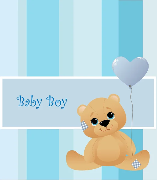 Cartão de bebê bonito. ilustração vetorial — Vetor de Stock