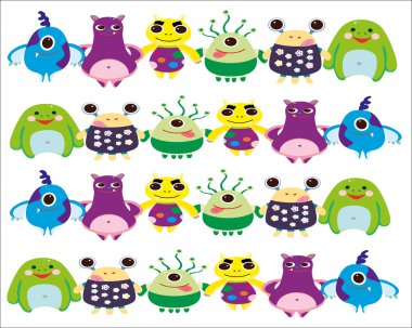 sevimli bir yaratık. vektör