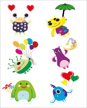 sevimli bir yaratık. vektör