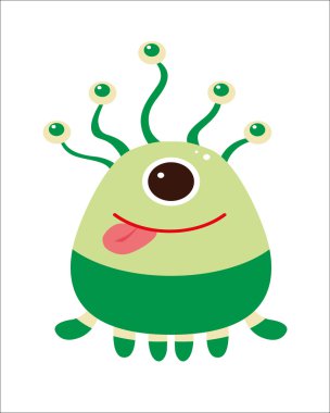 sevimli bir yaratık. vektör