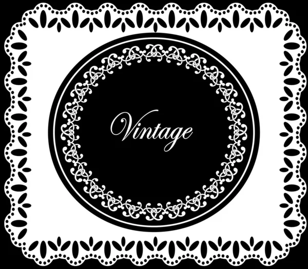 Design de moldura vintage. ilustração vetorial . — Vetor de Stock