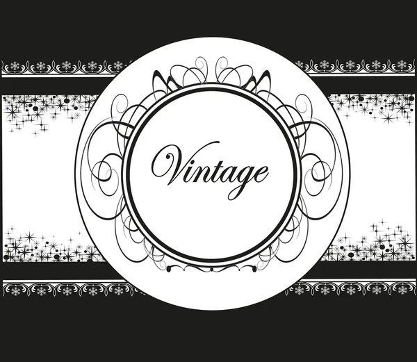 Design del telaio vintage. illustrazione vettoriale . — Vettoriale Stock