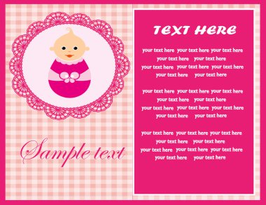 Şirin Bebek duş tasarım. vektör çizim