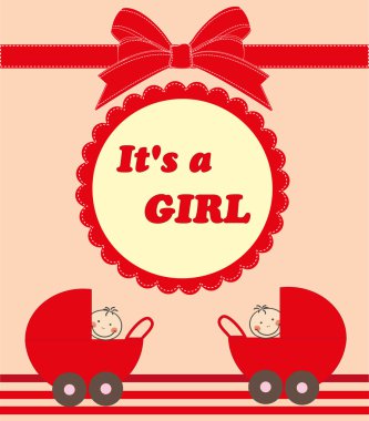 güzel bebek kartı. vektör