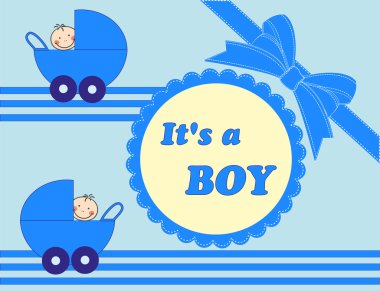 güzel bebek kartı. vektör