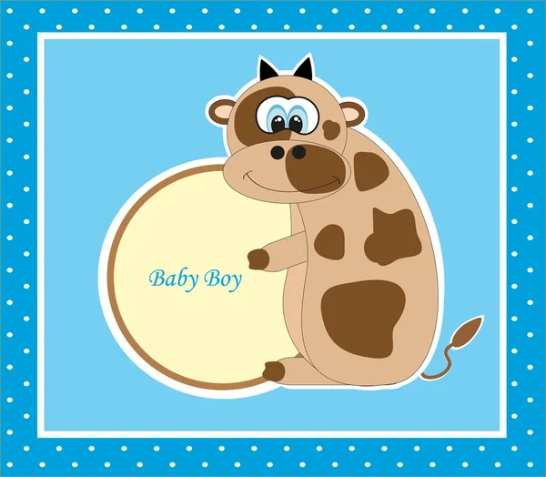 Jolie carte de bébé. illustration vectorielle — Image vectorielle