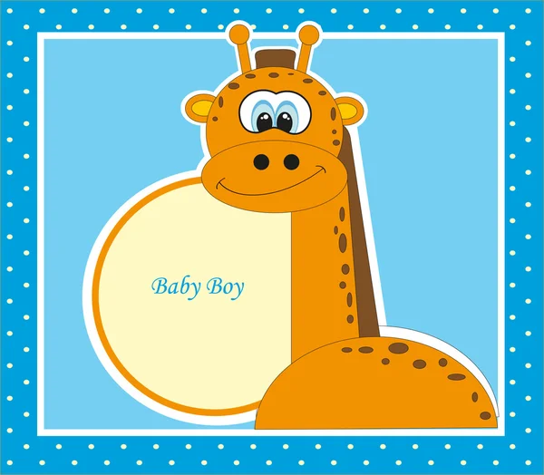 Leuke babykaart. vectorillustratie — Stockvector