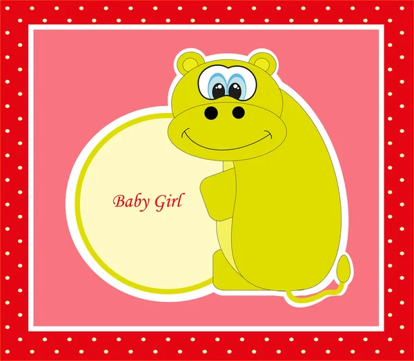 Cute baby card. vector illustration — Stock Vector