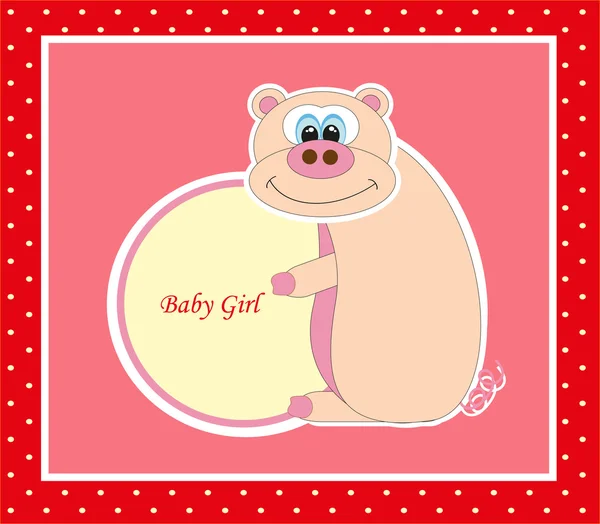 Cute baby card. vector illustration — Stock Vector