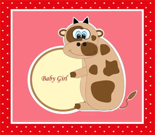 Cute baby card. vector illustration — Stock Vector
