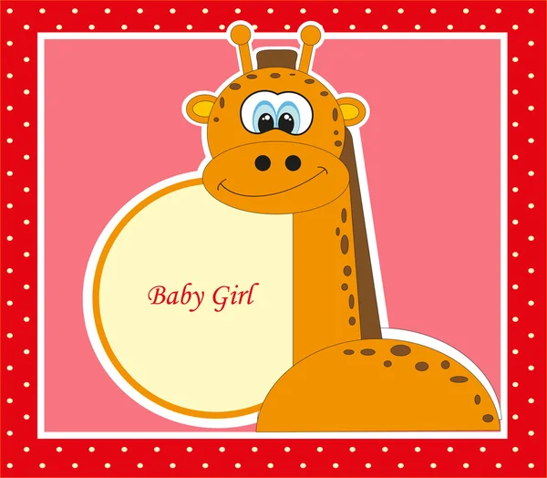 Cartão de bebê bonito. ilustração vetorial Vetores De Stock Royalty-Free