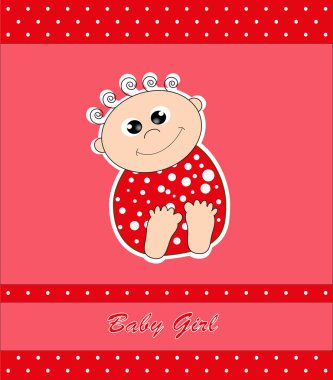 Bebek kartı. vektör çizim