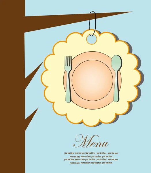 Menu cartes. illustration vectorielle — Image vectorielle