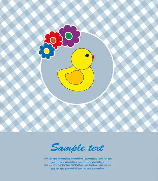 Baby Card. vector illustration — Stock Vector