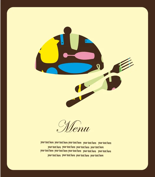 La carta del menu. illustrazione vettoriale — Vettoriale Stock