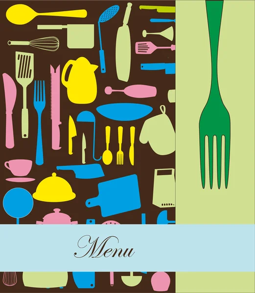 La carte de menu. illustration vectorielle — Image vectorielle