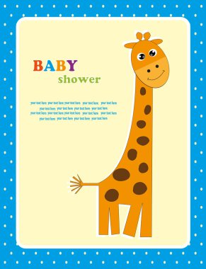 Şirin Bebek duş. vektör çizim