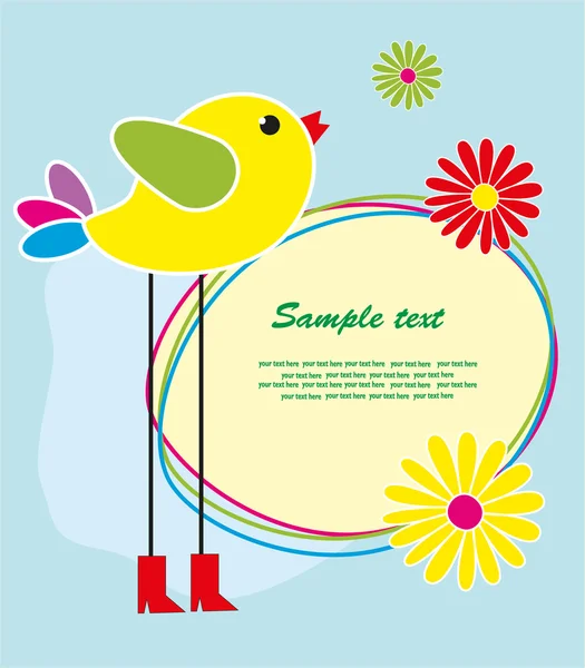 Cute card. vector illustration — Stock Vector