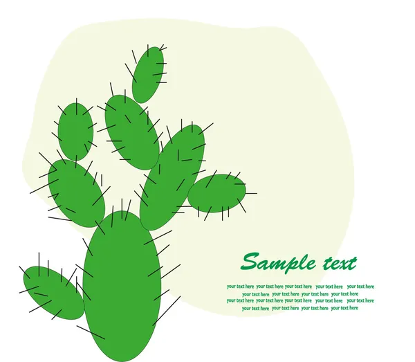 Cactusbloem. vectorillustratie — Stockvector