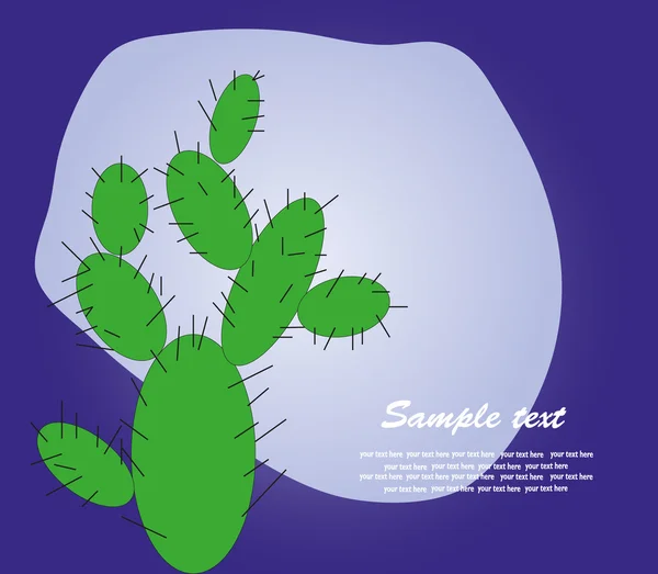 Cactusbloem. vectorillustratie — Stockvector