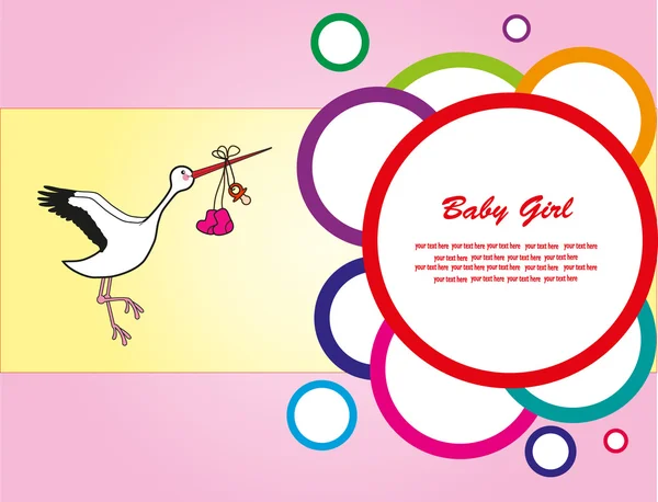 Card baby. vector illustration — Stock Vector