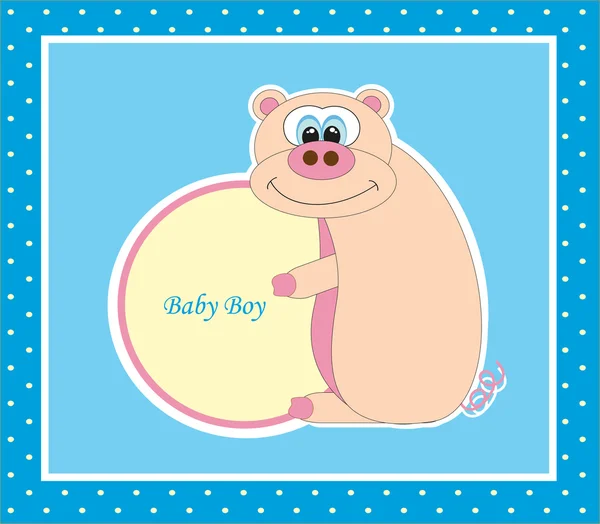 Cute baby card. vector illustration — Stock Vector