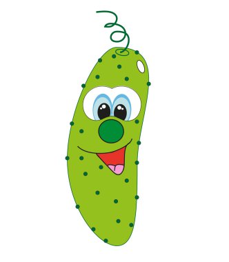 komik bir meyve. çizgi film. vektör çizim