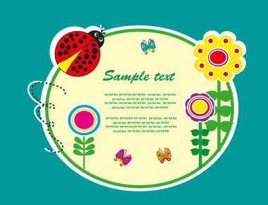 Bebek kartı. vektör