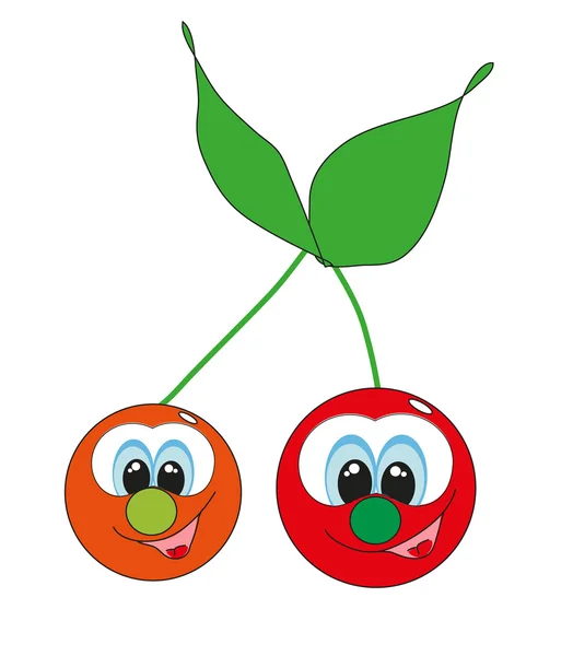 Funny fruit. cartoon. vector illustration — Stock Vector