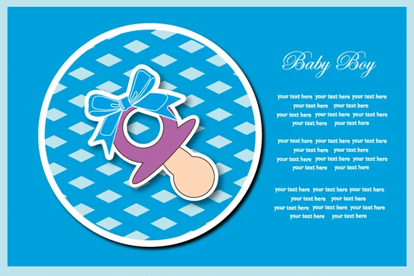 Baby postcard album. Vector illustration. — Stock Vector