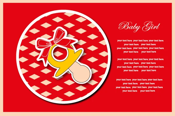Baby briefkaart album. vectorillustratie. — Stockvector
