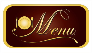 Gold card menüsü. vektör çizim