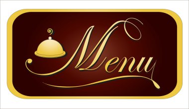 Gold card menüsü. vektör çizim