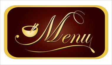 Gold card menüsü. vektör çizim