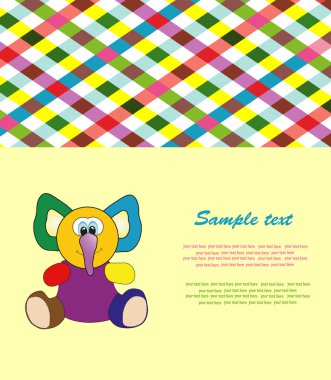 renkli hayvan. vektör çizim