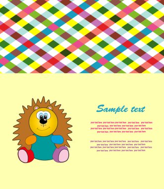 renkli hayvan. vektör çizim