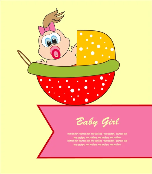 Cartão bebé. ilustração vetorial — Vetor de Stock