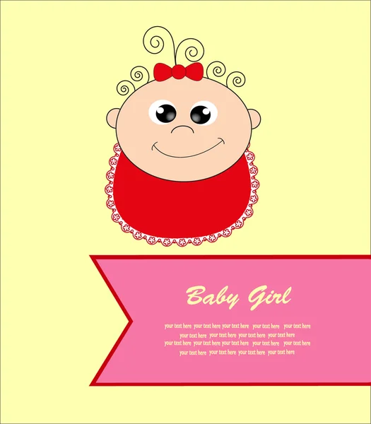 Baby card. vector illustration — Stock Vector