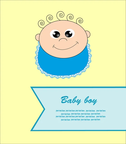 Baby kort. vektor illustration — Stock vektor