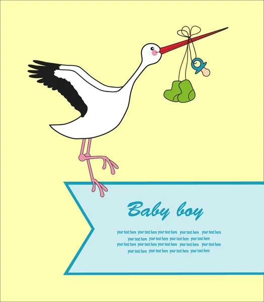 Baby card. vector illustration — Stock Vector