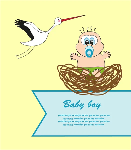 Kaart van de baby. vectorillustratie — Stockvector