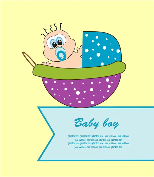 赤ちゃんは、カード。ベクトル イラスト — ストックベクタ