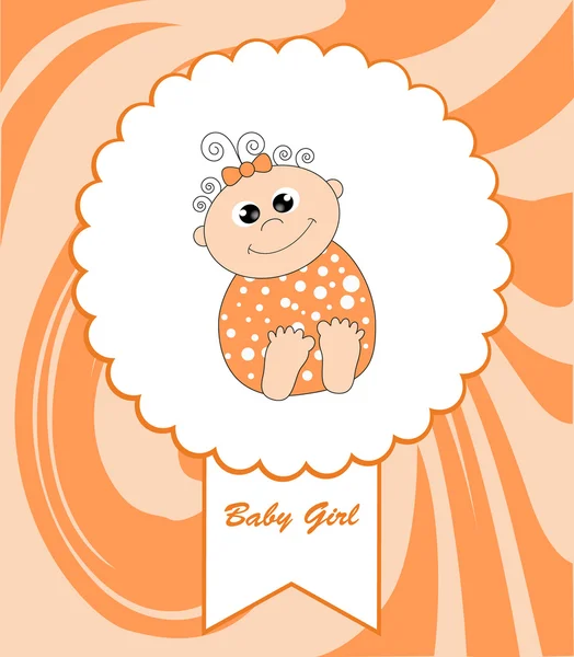 Κάρτα - μωρό. εικονογράφηση φορέας — Διανυσματικό Αρχείο