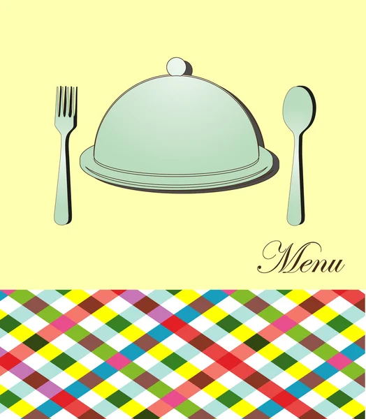 Carta menu carino. illustrazione vettoriale — Vettoriale Stock