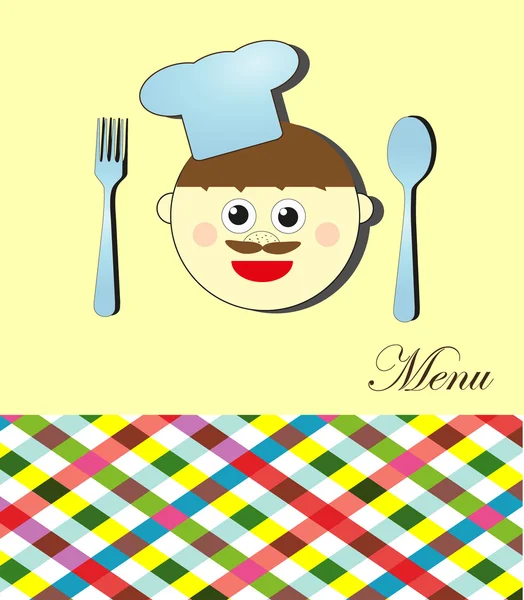 Bonita carta de menú. ilustración vectorial — Archivo Imágenes Vectoriales