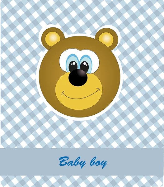 Κάρτα για το μωρό. εικονογράφηση φορέας — Διανυσματικό Αρχείο
