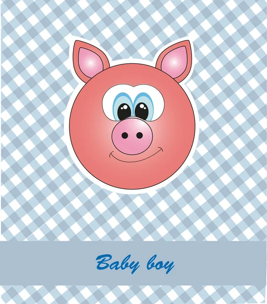 Cartão para o bebé. ilustração vetorial — Vetor de Stock